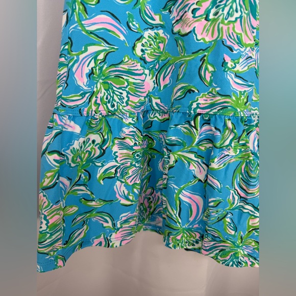 Lilly Pulitzer Mixed Doubles Dress UPF 50+ Cumulus Blue Chick Magnet size M - Picture 5 of 12
